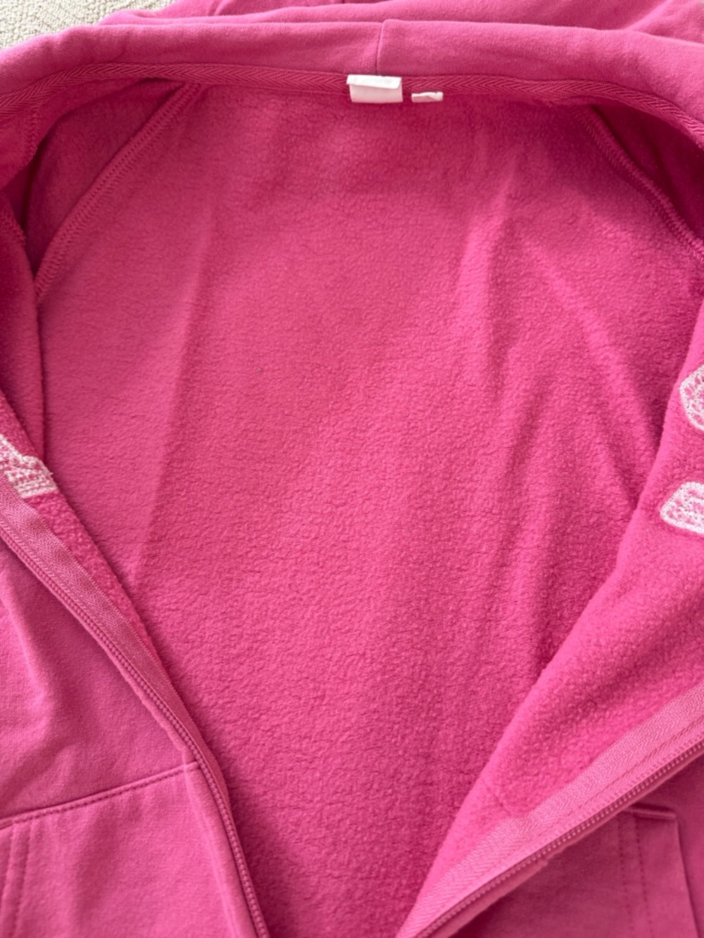 Pink Full Zip Up Gap Women’s Medium Hooded Jacket - Picture 5 of 10